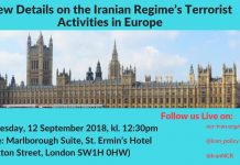 Conférence de presse sur les activités terroristes du régime iranien en Europe Conférence de presse sur les activités terroristes du régime iranien en Europe