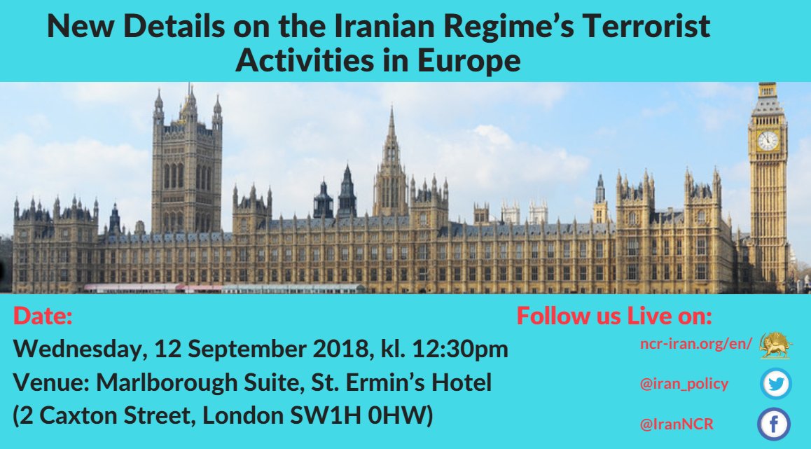 Conférence de presse sur les activités terroristes du régime iranien en Europe