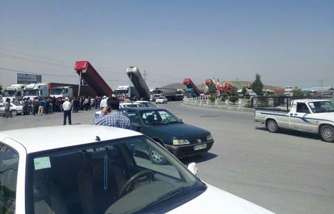 Grèves des conducteurs de camion iraniens en 2018