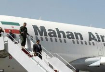 Mahan Air, une entité appartenant à la Force Qods des Pasdaran (CGRI) en Iran Mahan Air, une entité appartenant à la Force Qods des Pasdaran (CGRI) en Iran