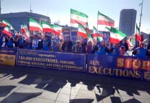 Manifestation à Genève contre les violations des droits humains en Iran Manifestation à Genève contre les violations des droits humains en Iran