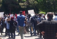 Vidéo – Des étudiants manifestent dans le campus à Téhéran contre les restrictions imposées aux iraniennes Des étudiants manifestent dans le campus à Téhéran contre les restrictions imposées aux iraniennes