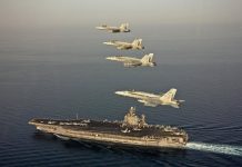 Le porte-avions Abraham Lincoln au Moyen-Orient pour mettre en garde le régime iranien Le porte-avions Abraham Lincoln au Moyen-Orient pour mettre en garde le régime iranien