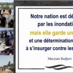 Mme Radjavi appelle les jeunes à former des conseils populaires et à fournir une assistance indépendante aux victimes des inondations Iran, Mme Radjavi appelle les jeunes à former des conseils populaires