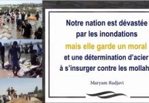 Mme Radjavi appelle les jeunes à former des conseils populaires et à fournir une assistance indépendante aux victimes des inondations Iran, Mme Radjavi appelle les jeunes à former des conseils populaires