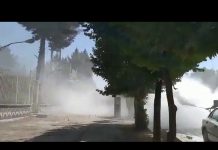 Les jeunes affrontent les forces de répression à Lordegan Province de Tchahr-mahal-Bakhtiari en Iran