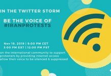 Les iraniens du monde entier organiseront une tweetstorm exigeant l’Internet pour l’Iran, alors que les manifestations se poursuivent Les iraniens du monde entier organiseront une tweetstorm exigeant l’Internet pour l'Iran, alors que les manifestations se poursuivent