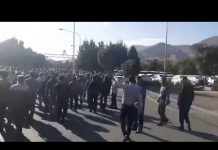 Iran – Manifestation- les ouvriers d’Azarab de la ville d’Arak