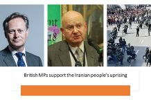Des députés britanniques soutiennent les manifestants en Iran Des députés britanniques soutiennent les manifestants en Iran