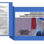 Le président du Parti républicain albanais soutient les manifestants prodémocratie en Iran Le président du Parti républicain albanais soutient les manifestants prodémocratie en Iran