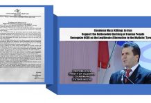 Le président du Parti républicain albanais soutient les manifestants prodémocratie en Iran Le président du Parti républicain albanais soutient les manifestants prodémocratie en Iran