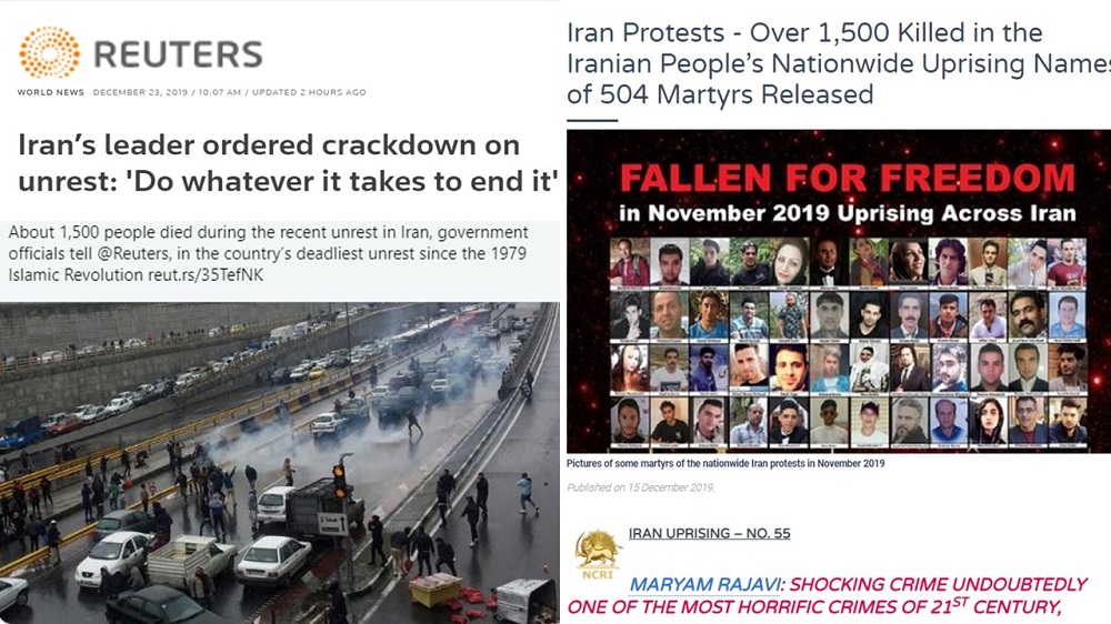 REUTERS : 1500 tués lors du soulèvement de novembre selon des autorités en Iran