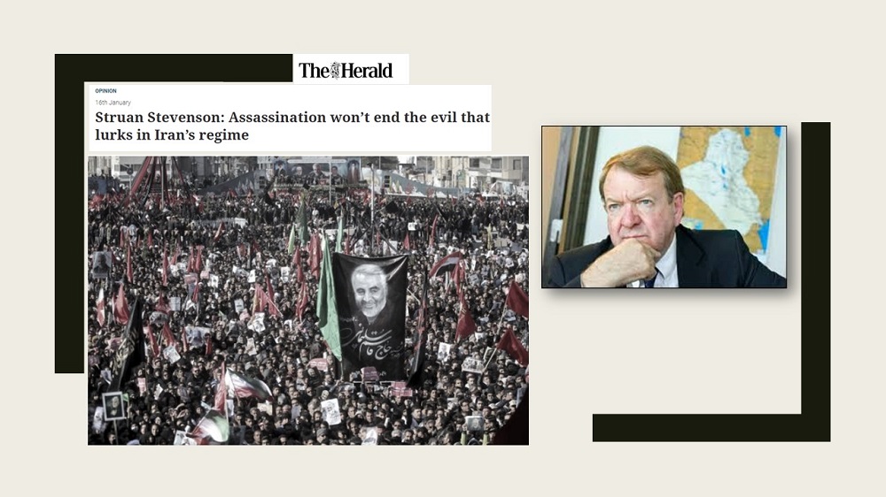 Struan Stevenson : l'assassinat de Soleimani ne suffit pas à mettre fin à la calamité du régime iranien