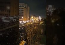 manifestation en Iran contre le régime, le 11 janvier