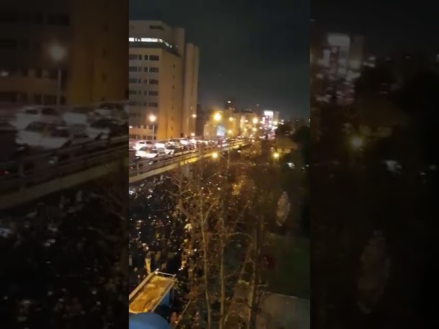manifestation en Iran contre le régime, le 11 janvier
