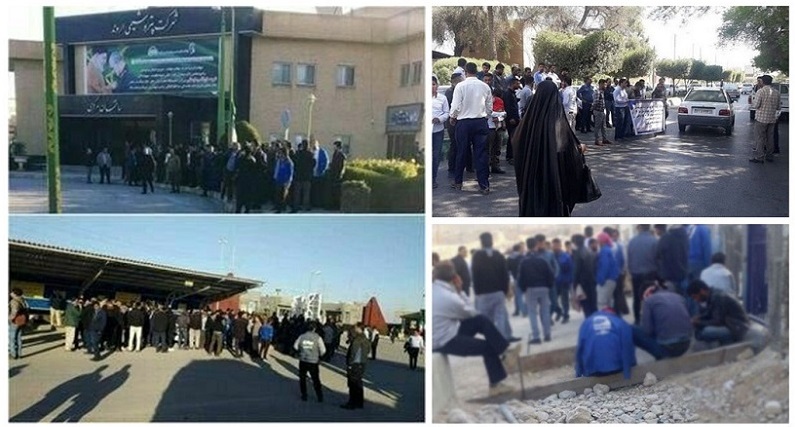 Manifestations et grèves des travailleurs dans différentes régions d'Iran
