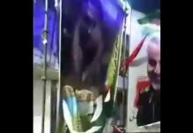 Des affiches de Ghassem #Soleimani déchirées et dégradées partout en Iran