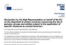 Albanie et sept autres pays s’alignent en faveur de la liste des sanctions de l’UE contre le régime iranien Albanie et sept autres pays s'alignent en faveur de la liste des sanctions de l'UE contre le régime iranien