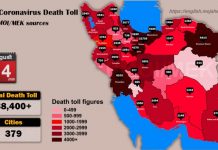 Iran: plus de 88.400 décès dus au coronavirus dans 379 villes