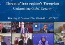 Iran : Les législateurs britanniques dans un événement en ligne, commentent les menaces du terrorisme du régime iranien