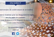 Anniversaire du soulèvement de novembre en Iran