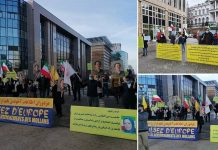 Les Iraniens et les sympathisants de l’OMPI manifestent à Vienne en même temps que la commission mixte du JCPOA et du régime terroriste des mollahs