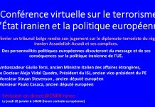 Conférence virtuelle sur le terrorisme d’Etat iranien et la politique européenne