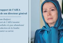 A la suite du rapport de l’AIEA Mme Radjavi a déclaré : Le régime des mollahs n’a pas abandonné son projet d’arme nucléaire et poursuit son travail clandestin