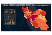 Iran : plus de 326.300 décès dus au coronavirus