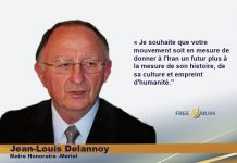 Message de Jean Louis Delannoy à la veille du sommet mondial pour un Iran libre 2021