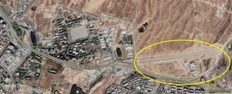 Vue de l’aéroport de Sepehr utilisé par les pasdaran pour l’entraînement avec des drones