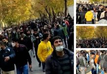 Charge des forces répressives et tirs de gaz lacrymogènes contre les manifestants à Ispahan