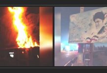 Des bannières de Khomeiny, Khamenei et Qassem Soleimani brûlées en 18 points de diverses villes d’Iran