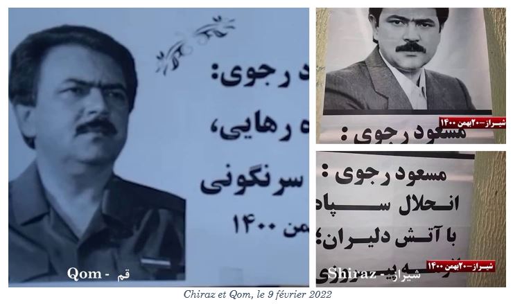 Iran : Activités des unités de résistance pour l'anniversaire de la révolution antimonarchique