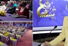 Conférence internationale pour la Journée des femmes en présence de 170 personnalités politiques de 37 pays