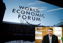 Le ministre des Affaires étrangères du plus grand violateur des droits humains et parrain du terrorisme (le régime iranien) à Davos