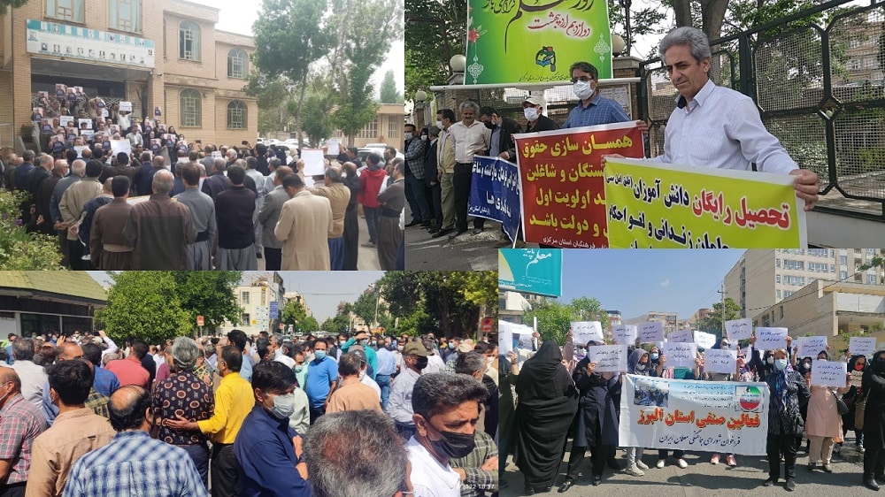 L’Iran : Le régime des mollahs arrête des travailleurs et des enseignants et utilise des mesures répressives pour empêcher les manifestations du 1er mai
