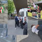 Des agents du régime des mollahs attaquent des partisans de l’OMPI rassemblés à Bruxelles en soutien au soulèvement d’Abadan