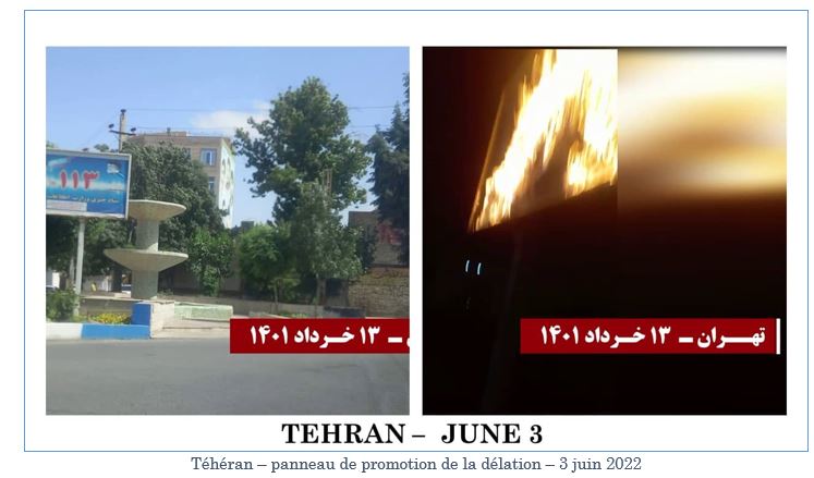 Iran : Des portraits de Khomeiny et des dirigeants du régime brûlés dans plusieurs villes pour l’anniversaire de la mort de Khomeiny