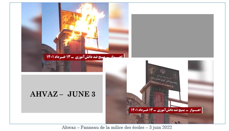 Iran : Des portraits de Khomeiny et des dirigeants du régime brûlés dans plusieurs villes pour l’anniversaire de la mort de Khomeiny