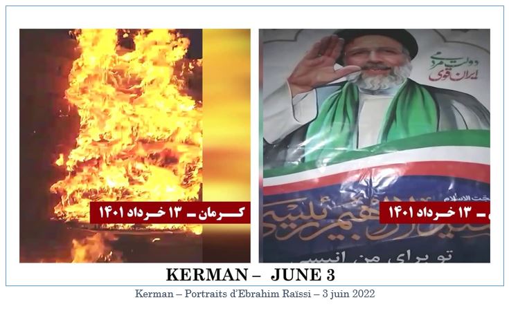 Iran : Des portraits de Khomeiny et des dirigeants du régime brûlés dans plusieurs villes pour l’anniversaire de la mort de Khomeiny