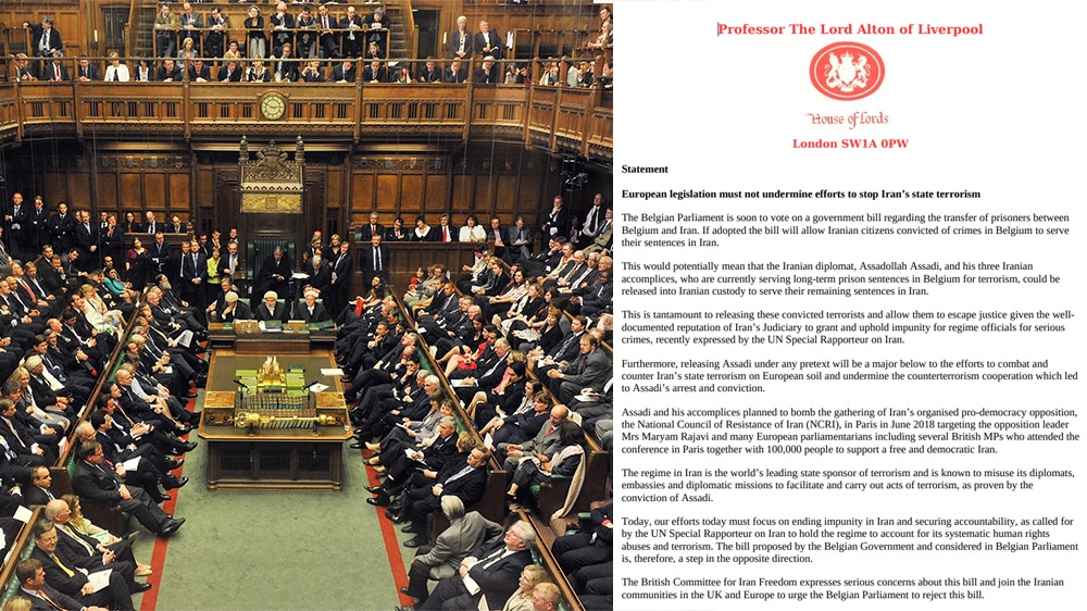Les législateurs britanniques censurent l'accord entre l'Iran et la Belgique sur la libération de terroristes