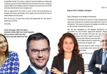 Lettre urgente d’eurodéputés à leurs collègues belges