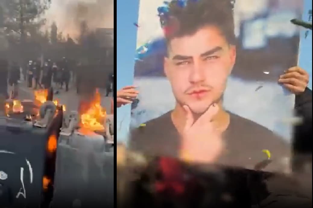 Pour la 105e nuit du soulèvement, hommage au martyr Hamidreza Rouhi