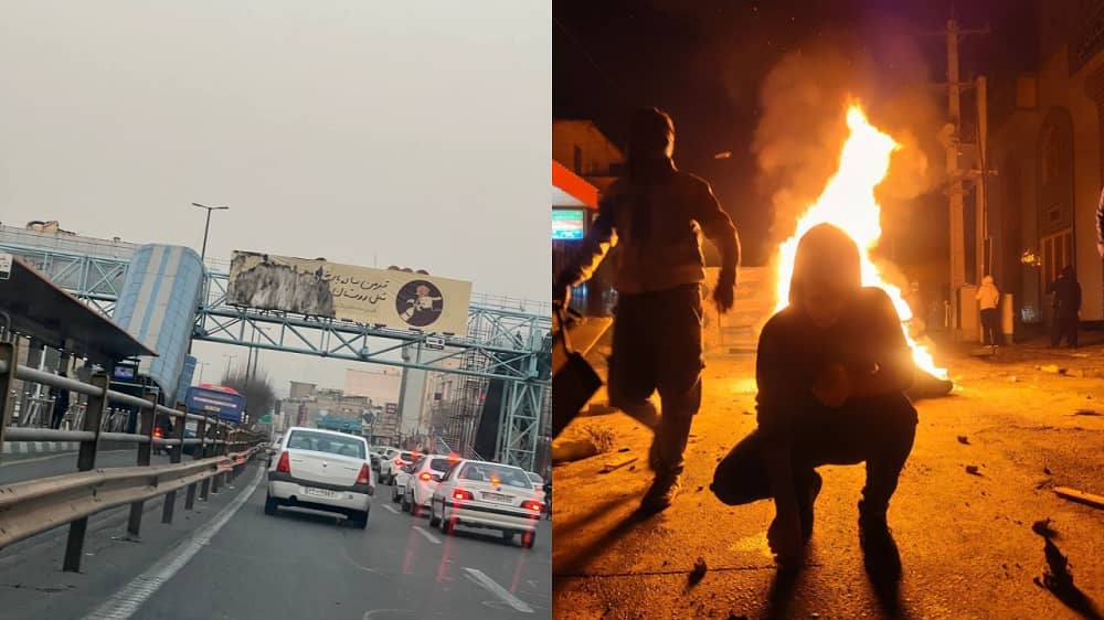 Manifestations et protestations nocturnes pour la 107e nuit du soulèvement en Iran