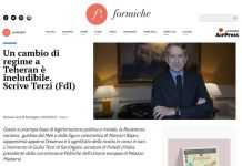 Iran – Le changement de régime à Téhéran est inévitable, sénateur Giulio Terzi
