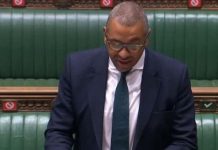 Débat parlementaire britannique sur la proscription du CGRI
