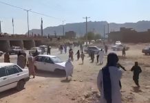 Grève générale, feux et blocages de routes par la jeunesse rebelle baloutche