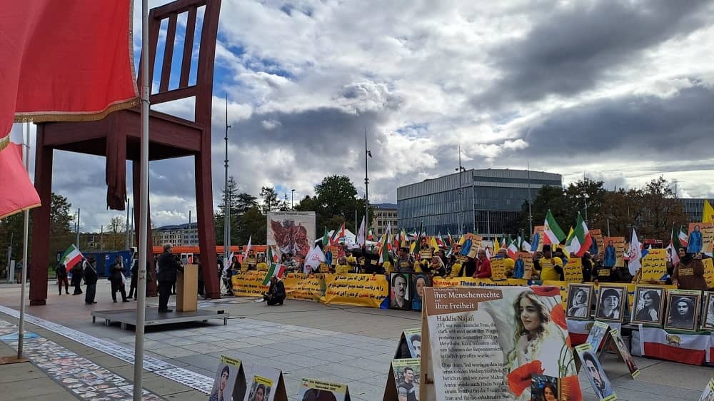 Manifestation de l'opposition iranienne à Genève