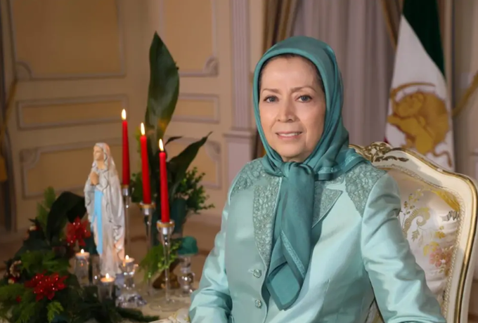 Message de Maryam Radjavi à l’occasion des fêtes de noël et du nouvel an 2024
